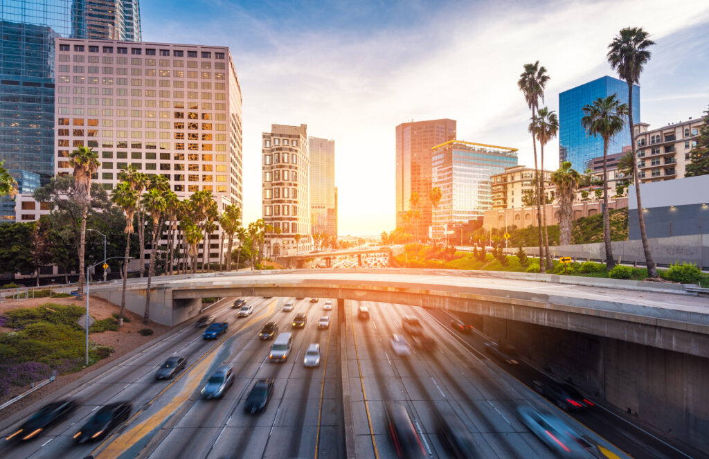 Downtown Los Angeles traffic